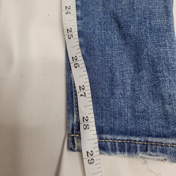 AMERICAN EAGLE hi rise distressed super stretch x jegging ankle blue jean 4‎ - Picture 10 of 11